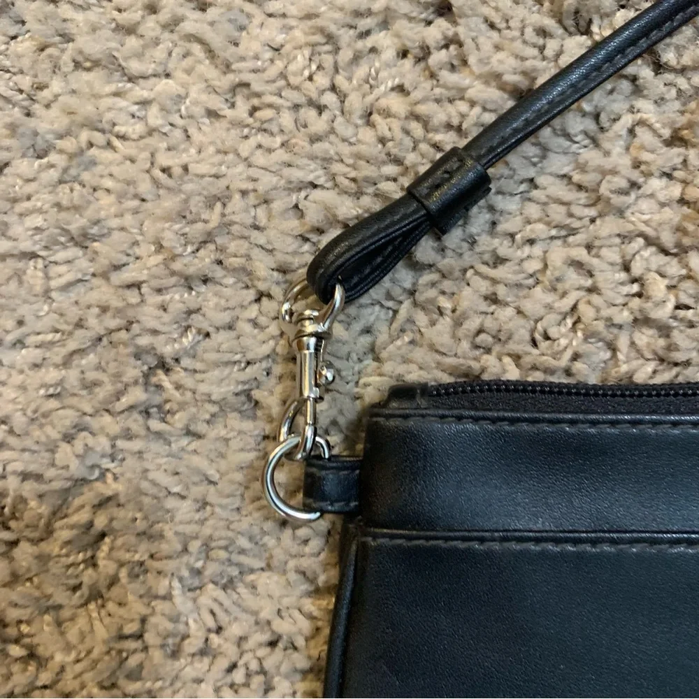 Villager - Liz Claiborne Black Wristlet Card Holder Wallet